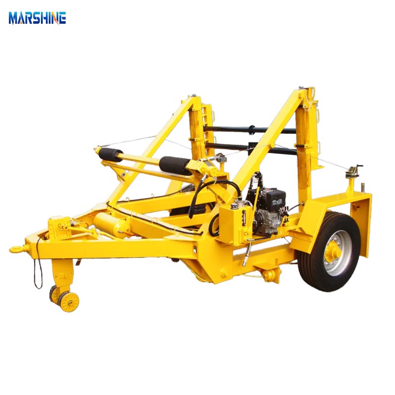 Legeret stål 10T Hydraulisk MAR-CD-250 Kabeltromle Trailer
