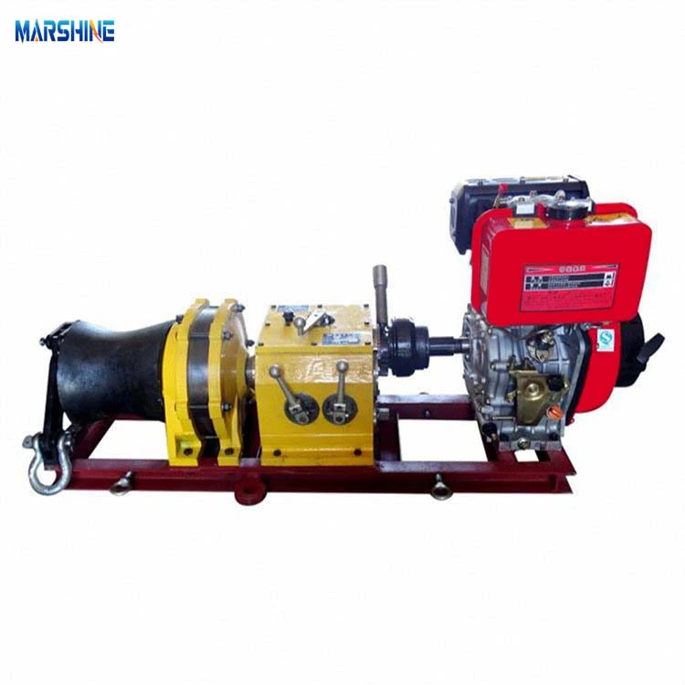Dieseldrevet kabeltræk Winch Machine 10T