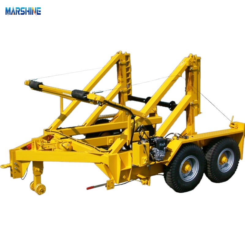 Dobbeltaksel hydraulisk MAR-CD-480 kabeltromletrailer Dobbeltaksel hydraulisk MAR-CD-480 kabeltromletrailer