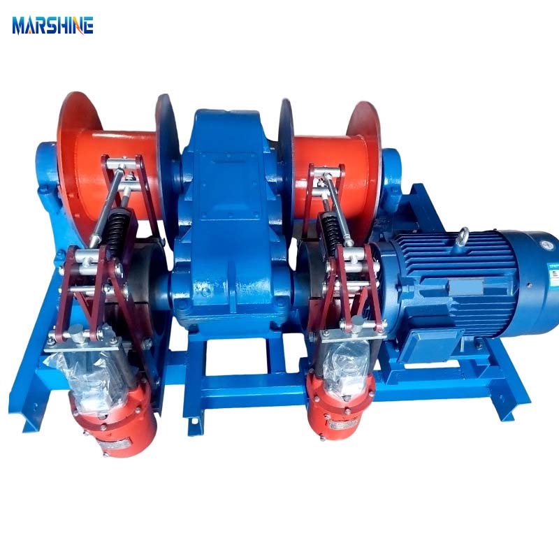 Dobbelthastighed Heavy Duty Electric Powered Cable Pulling Winch Machine