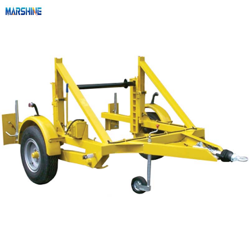 Hydraulisk løftetype MAR-CD-60 enkeltakslet kabeltromletrailer