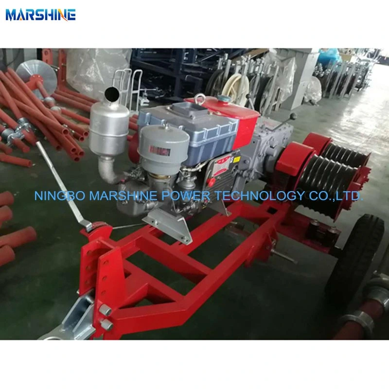 Diesel Engine Cable Pulling Winch Machine 5t