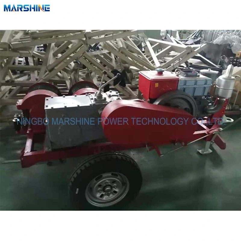Diesel Engine Cable Pulling Winch Machine 5t