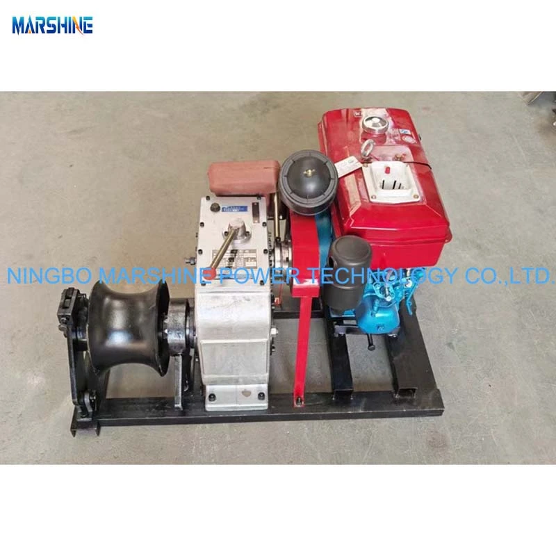 Diesel Powered Cable Pulling Winch Machine 10t
