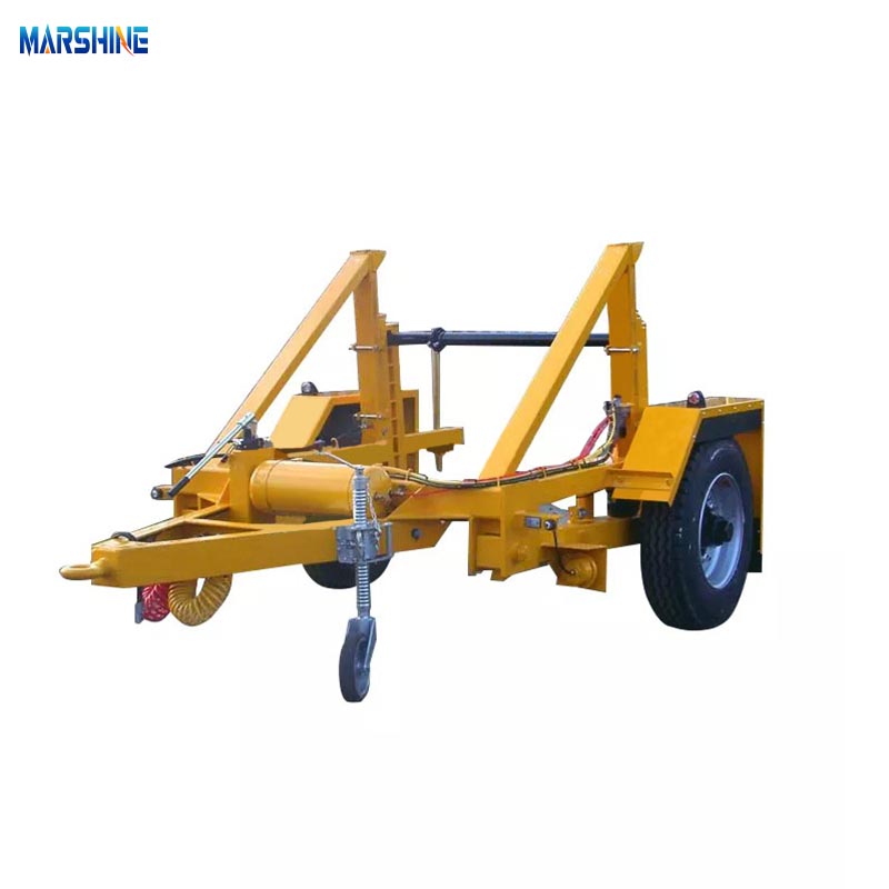 Enkeltakslet hydraulisk støtte MAR-CD-130 kabeltromletrailer
